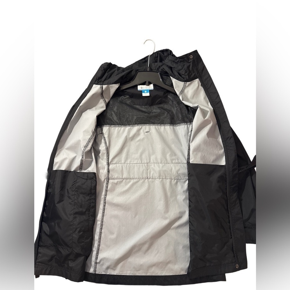 Columbia Omni Shield Women’s Fullzip Black Hooded Belted Technical Jacket Size M - Picture 8 of 11